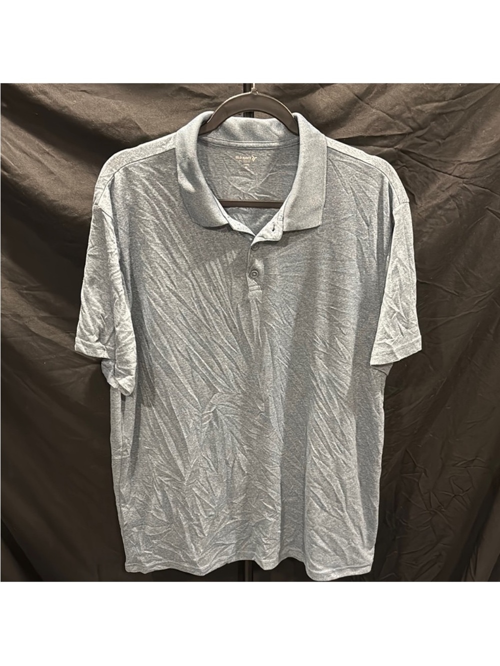Old Navy Heather Light Gray Polo